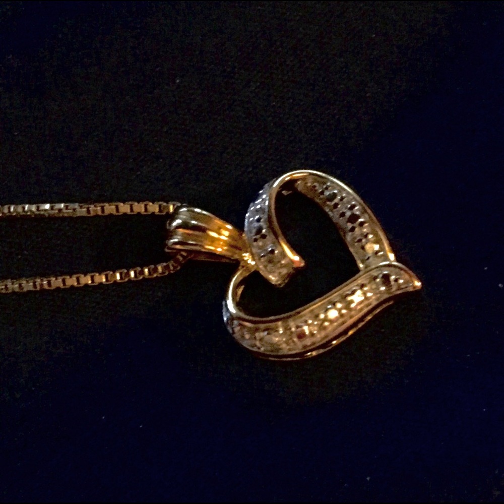 Heart with diamonds